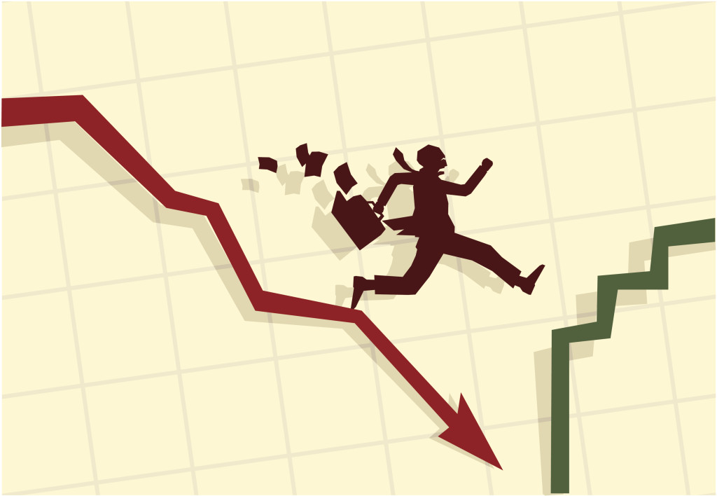 Illustration of funny businessman